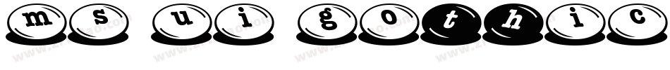 MS UI Gothic字体转换